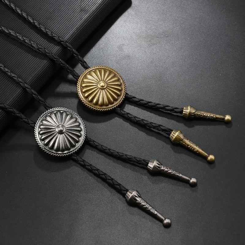 ボロタイ 男女兼用 メンズ レディース 欧米風 ウェスタン 花柄ペンダントトップ 調節可能 アンティーク..