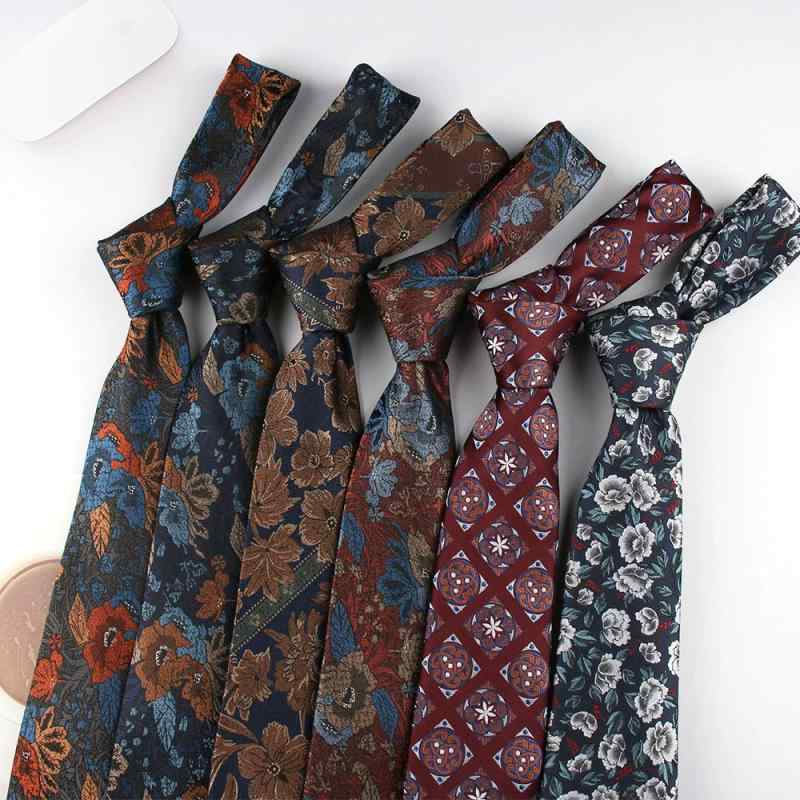 ネクタイ メンズ 男性用 花柄 高密度 ポリエステル 光沢感 エレガント 上品 カジュアル ビジネス オフィス 結婚式 パーティー フォーマル 普段使い シワになりにくい