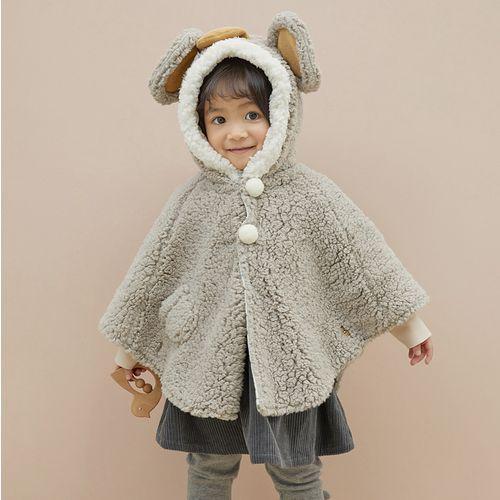 ポンチョ ベビー 子供 女の子 男女兼用 かわいい フード付き ポリエステル ケープ アウター 防風 UVカ..