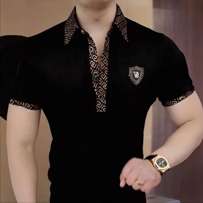 ポロシャツ メンズ 春夏 ビジネス トップス スリムフィット 半袖 襟付き ファッション 着回し 普段使い..