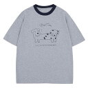 Tシャツ ユニセックス 男女兼用 半袖 ダルメシアン柄 カートゥーンプリント おしゃれ アメカジ ストリート系 カジュアル オーバーサイズ ビッグシルエット 綿...