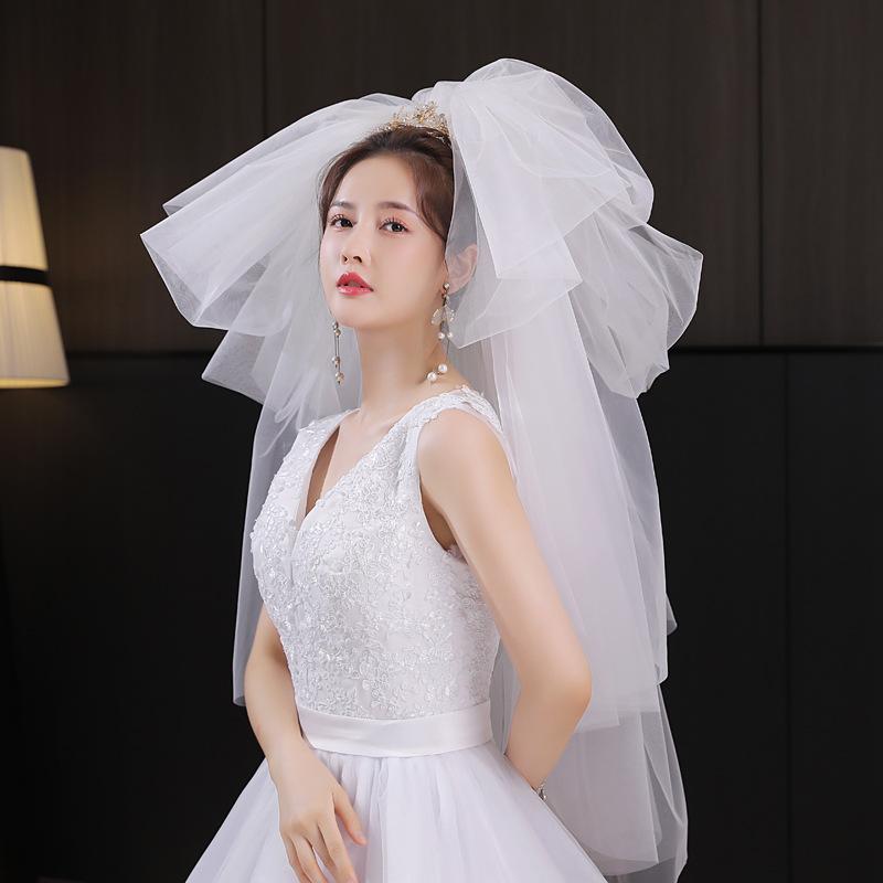 ウェディングベール レディース 韓国 多層 レイヤード チュール ふわふわ ボリューム 雲のような 幻想..
