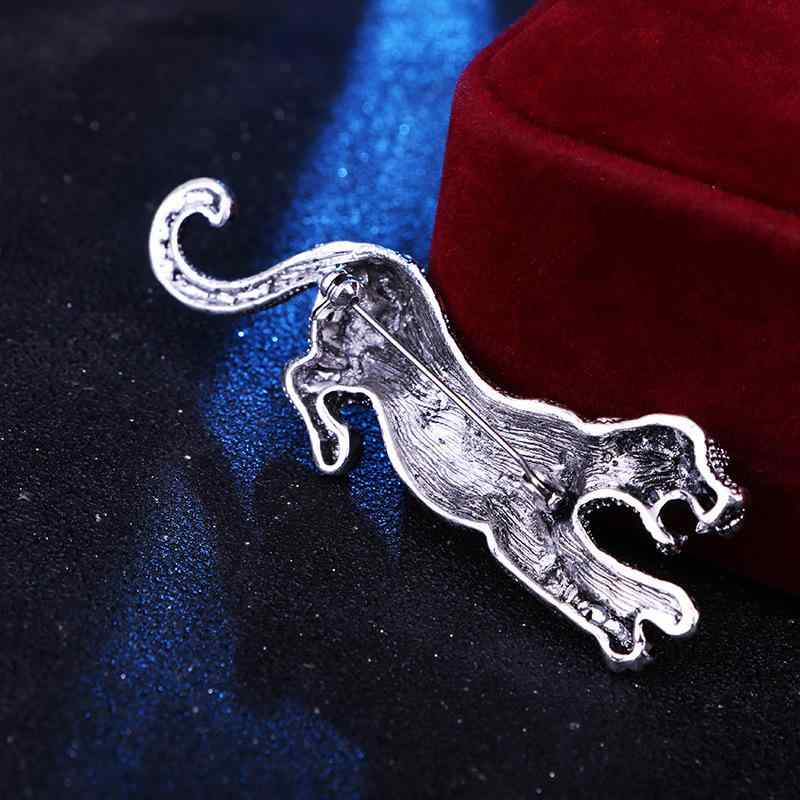 ブローチ メンズ 男性用 欧米風 レトロ 立体 チーター ヒョウ 動物モチーフ 個性的 存在感 アウター ア..