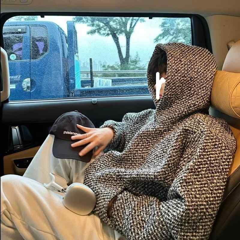 パーカー メンズ 男女兼用 フーディ スウェット トップス アウター ゆったり オーバーサイズ フード付き 長袖 プルオーバー カジュアル ストリート トレンド 着回し 春秋 ポリエステル ブラック