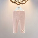 レギンス 女の子 ベビー キッズ 子供 裏起毛 秋冬 カジュアル コットン あたたかい 防寒 無地 長ズボン かわいい 普段使い ウエストゴム ミドルウエスト やわらか 快適 ボトムス