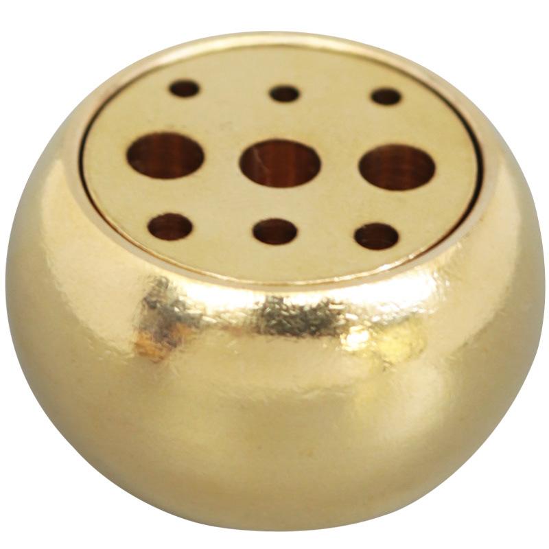 香炉 真鍮製 線香 沈香 多穴 九穴 灰受け皿 ミニ コンパクト 禅風 瞑想 ヨガ 癒し 和モダン インテリア 仏具 書斎 玄関 リビング おしゃれ