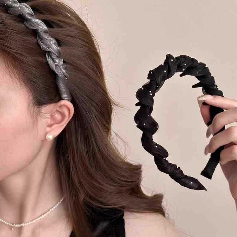 カチューシャ レディース 上品な ラメ入り チュール 滑り止め コーム付き テクスチャー 普段使い デイ..