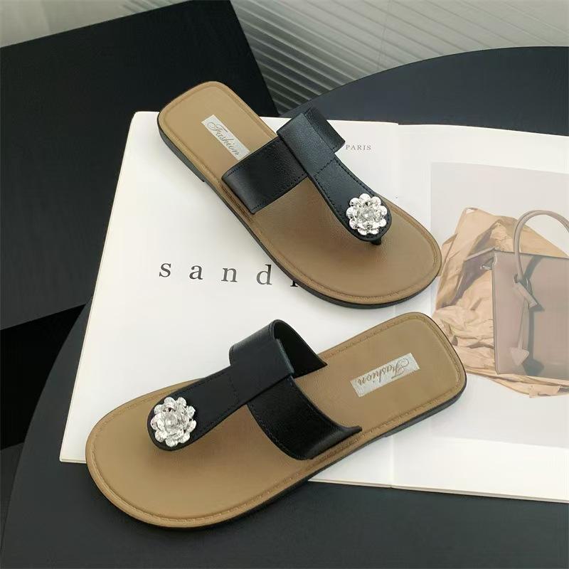 サンダル レディース フラットソール ぺたんこ トゥリング トング 夏 外履き 普段使い デイリーユース ..