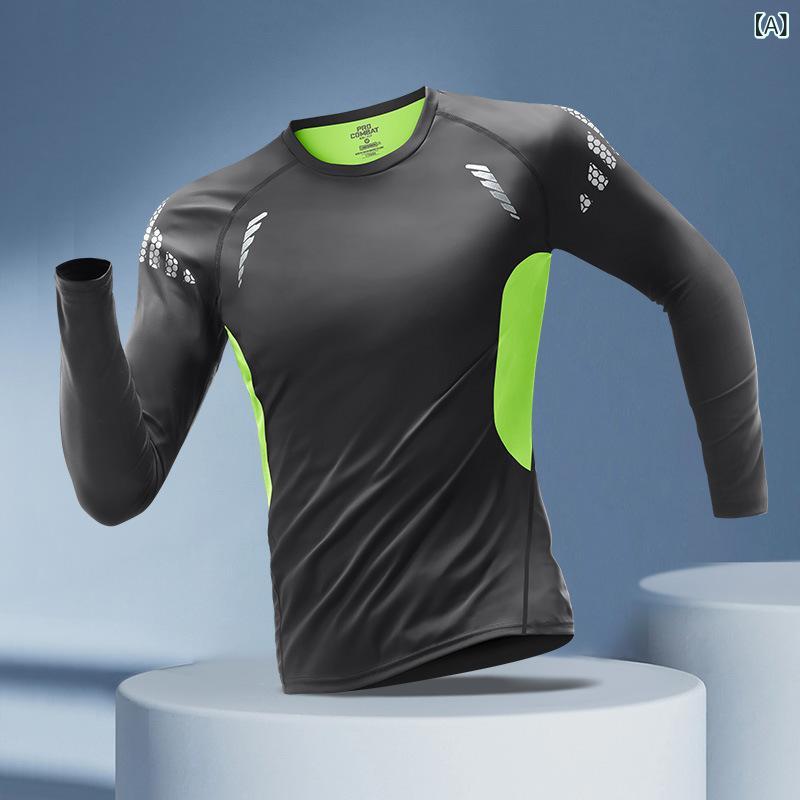 水着 メンズ 男性用 長袖トップス 上下セット UVカット 日焼け防止 速乾 体型カバー 露出控えめ ポリエ..