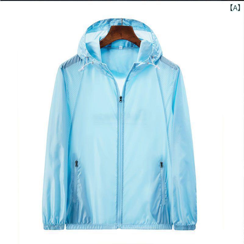 アウター 男女兼用 UVカット パーカー 接触冷感 速乾 薄手 軽量 春夏 アウトドア スポーツ フィッシン..