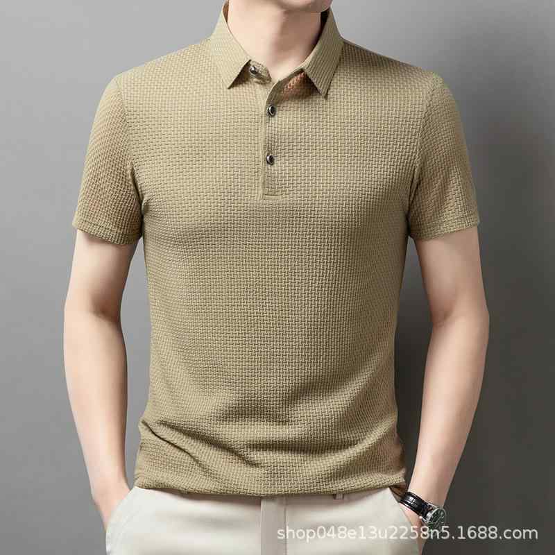 ポロシャツ メンズ 男性用 春夏 半袖 Tシャツ トップス 接触冷感 ひんやり クール 薄手 軽量 通気性 速..