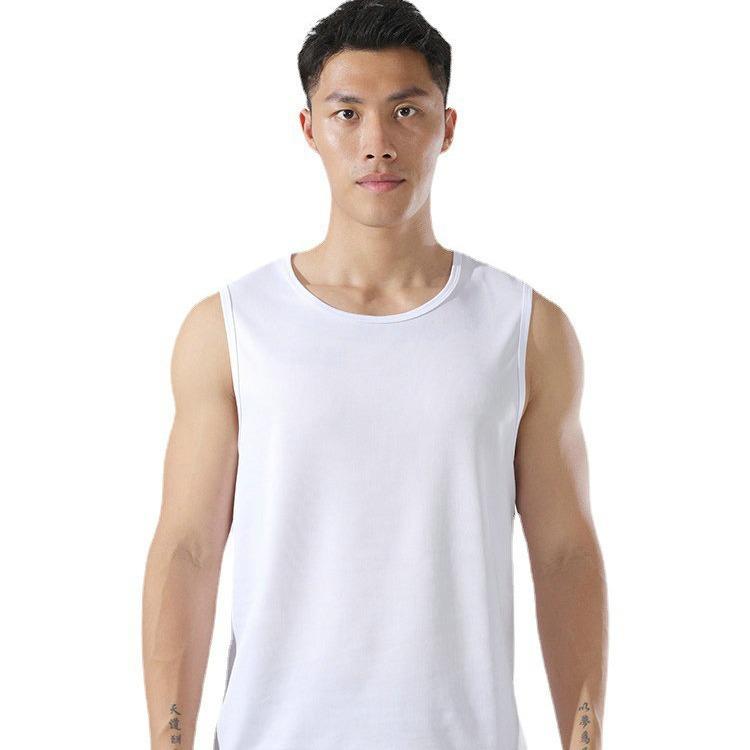 トップス メンズ 男性用 速乾 通気性 伸縮性 ストレッチ タンクトップ ランニング マラソン スポーツ ..