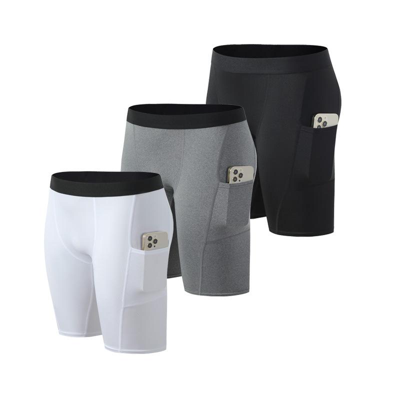 スポーツ五分丈パンツ メンズ 男性用 コンプレッション 吸汗速乾 ランニング トレーニング バスケット..