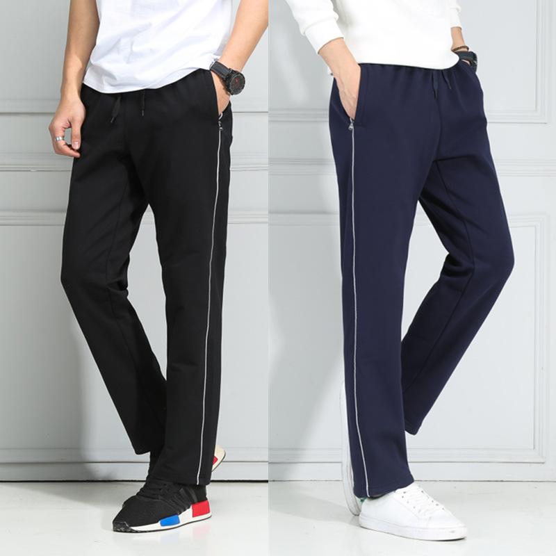 パンツ 男女兼用 学生 スクールパンツ ジャージ トレーニングパンツ サイドライン 白ライン 薄手 春夏..