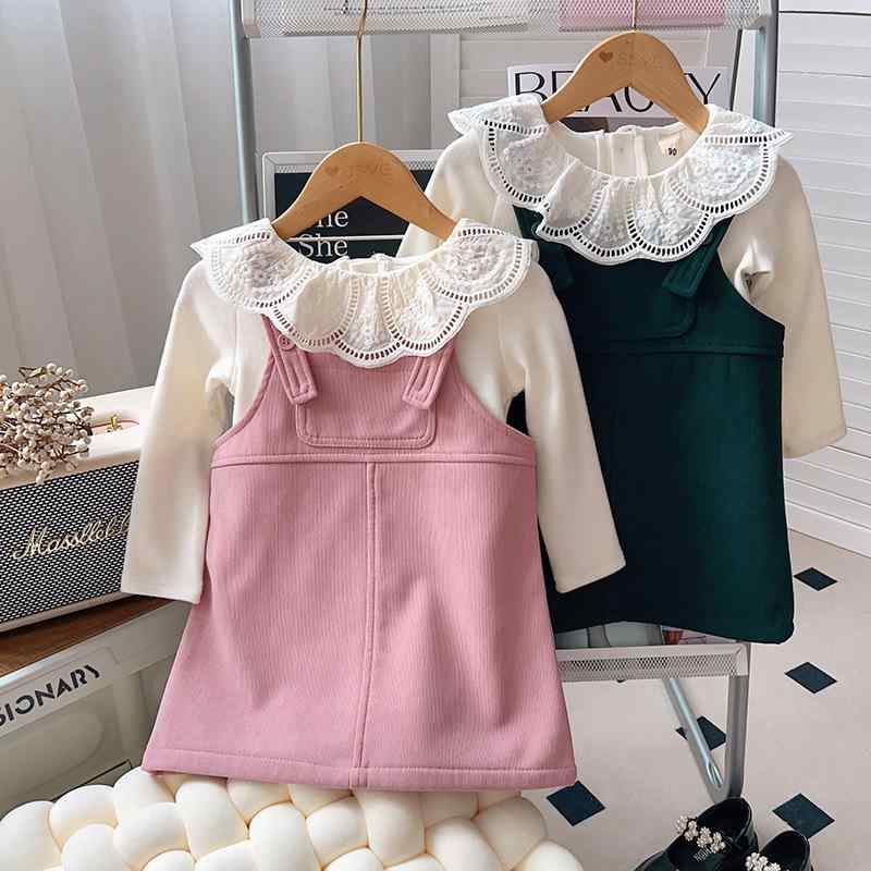 ジャンパースカート 女の子 キッズ 子供服 ガールズ 秋冬 おしゃれ かわいい ナチュラル 森ガール風 カ..