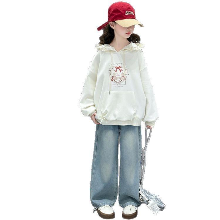 パーカー キッズ 女の子 ジュニア フード付き 長袖 プルオーバー 韓国 おしゃれ かわいい 春秋 ポリエ..