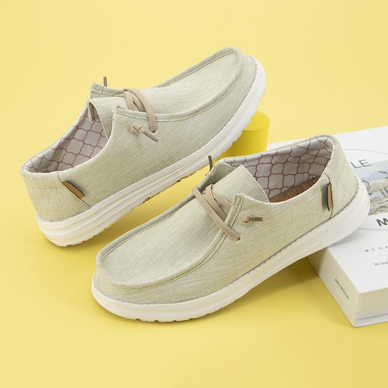シューズ メンズ 男性用 大きいサイズ ビッグサイズ ローファー キャンバス ドライビングシューズ カジュアル靴 通気性 軽量 フラット 浅口 ラウンドトゥ シンプル 春夏秋