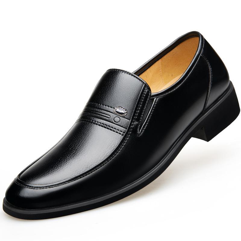 革靴 メンズ 中高年向け 本革 ビジネス フォーマル カジュアル ローファー ラウンドトゥ くり抜き 通気性 スリッポン レザーシューズ 春夏 軽量 ゴム底
