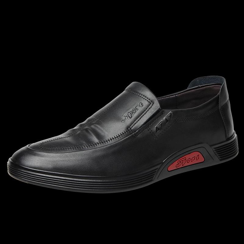 ローファー メンズ 男性用 春夏 本革 牛革 ラウンドトゥ ローカット カジュアル 普段使い 通勤 快適 通気性 蒸れない 革靴 スリッポン レザーシューズ 低ヒール フラットヒール 本革インソール ラバーソール ブラック ブラウン 黒 茶 無地