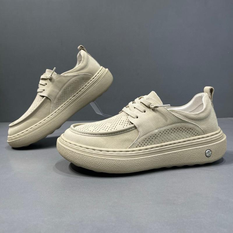 シューズ メンズ 男性用 本革 牛革 ローファー スリッポン ユニーク カジュアルシューズ ラウンドトゥ 厚底 ミドルヒール トレンド おしゃれ 普段使い 定番 春夏