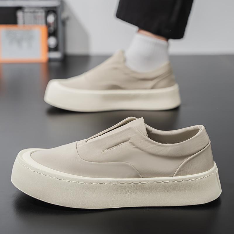 スニーカー メンズ キャンバス スリッポン ローファー カジュアル 普段使い ウォーキング ローカット ラウンドトゥ 浅履き 配 布製 フラットソール 春夏
