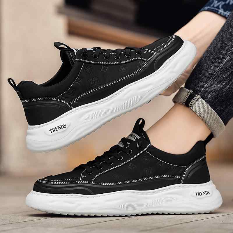 スニーカー メンズ 男性用 春夏秋 スリッポン ローファー 厚底 軽量 通気性 メッシュ スポーツ カジュアル アウトドア 普段使い 快適 ウォーキング ラウンドトゥ ステッチ ラバーソール