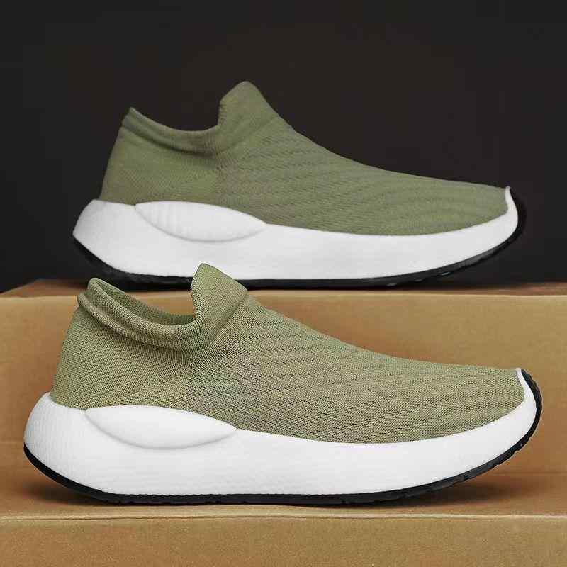 スニーカー メンズ 男性用 軽量 通気性 スリッポン ニット ソックスタイプ 紐なし ラウンドトゥ カジュアル 普段使い ウォーキング スポーツ クッション性 おしゃれ 春夏
