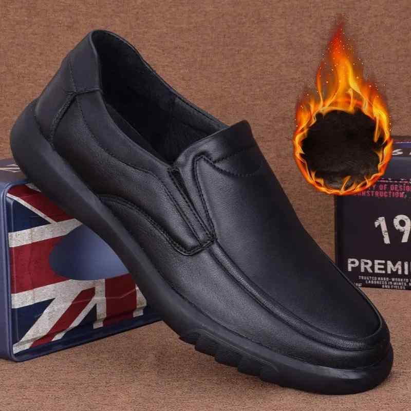 革靴 メンズ 本革 牛革 スリッポン ローファー ビジネス カジュアルシューズ 防滑 ゴム底 耐摩耗 柔らかな履き心地 通勤 普段使い 中ヒール スタイルアップ 大きいサイズ