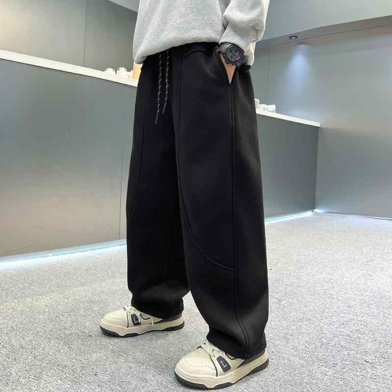 パンツ 男の子 キッズ カジュアル スウェットパンツ 春秋 おしゃれ ストリート ゆったり 小学生 中学生..