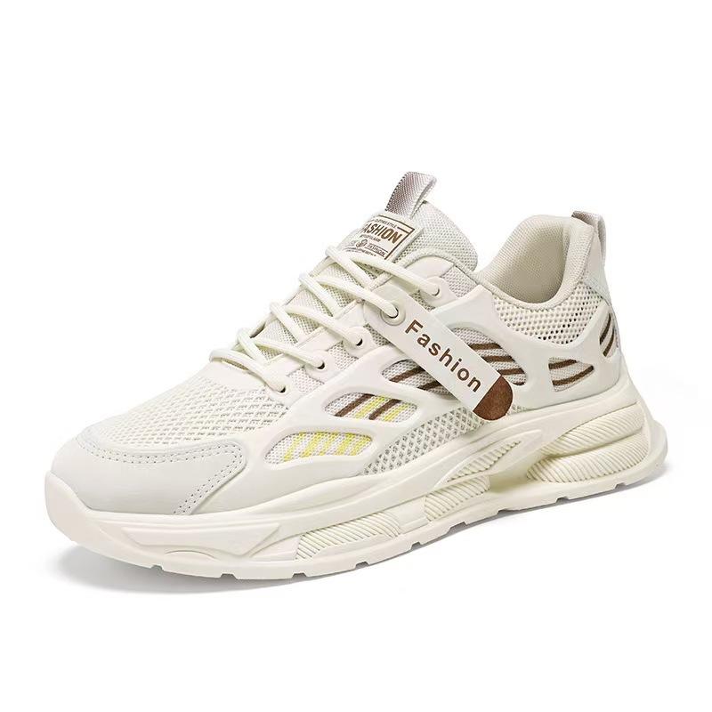 スニーカー メンズ 男性用 春夏 メッシュアッパー 通気性 軽量 ランニング スポーツ カジュアル ダッドシューズ 若者 学生向け 切り替え ラウンドトゥ 合成ゴム底 耐摩耗性 普段使い ウォーキング