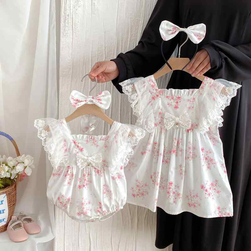 ベビー服 女の子 ロンパース カバーオール ワンピース ドレス フリル レース プリンセス かわいい おし..