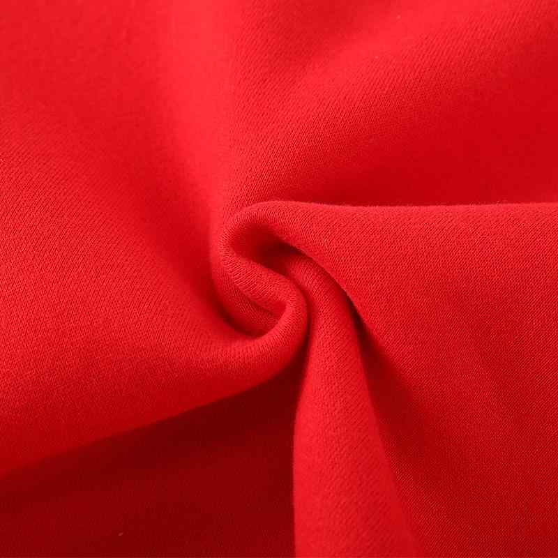 スウェット ベビー 男の子 女の子 子供服 赤ちゃん 秋冬 お正月 新春 祝賀 チャイナ風 裏起毛 保温 防寒 長袖 プルオーバー レッド 綿混 トップス