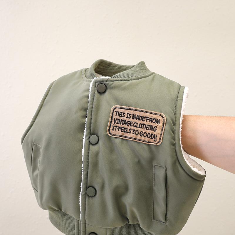 ベスト 男の子 キッズ ベビー 幼児 男児 子供 裏起毛 厚手 あったか 保温性 暖かい 秋冬 ジレ ポリエス..