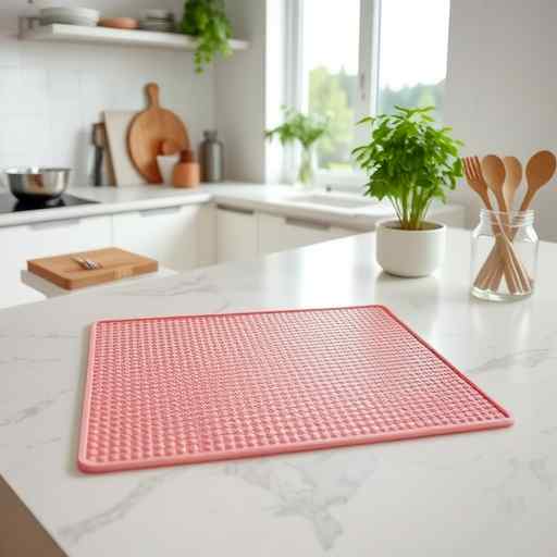 マット バー カウンター キッチン シンク 食卓 デスク 滑り止め 断熱 耐熱 水切り 傷防止 防汚 PVC製 ..