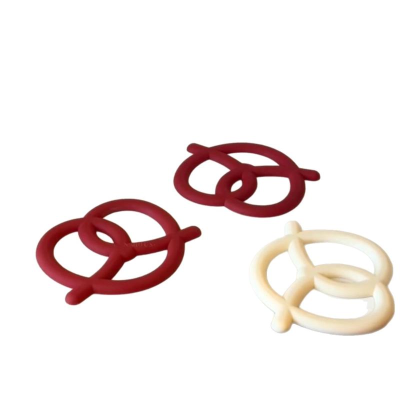 鍋敷き シリコン プレッツェル型 耐熱 厚手 火傷防止 食卓マット テーブルマット キッチン ダイニング ..