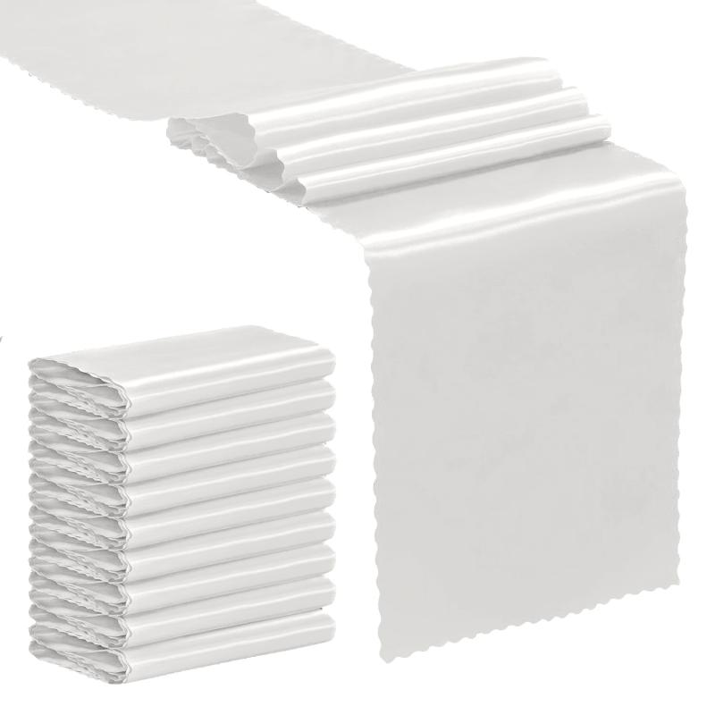 テーブルランナー ポリエステルサテン調 エンボス加工 モダン ヨーロピアン 北欧風 長方形 無地 結婚式 ウェディング パーティー デコレーション ゴールド