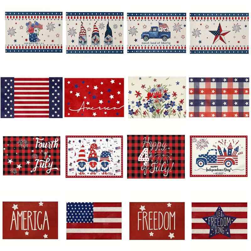 テーブルランナー リネン ノーム 星柄 プリント 北欧風 ランチョンマット テーブルクロス 断熱マット セット ダイニング 食卓 リビング用