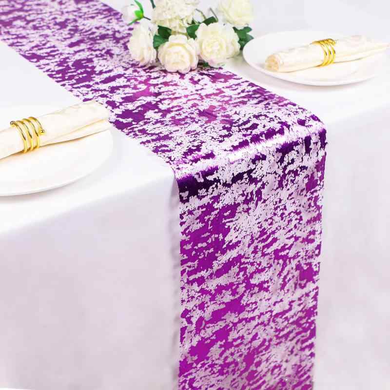 テーブルランナー 箔押し メッシュ ゴールドカラー ポリエステル 北欧風 上質感 エレガント テーブルクロス ウェディング パーティー 食事会 イベント デコレーション 多用途