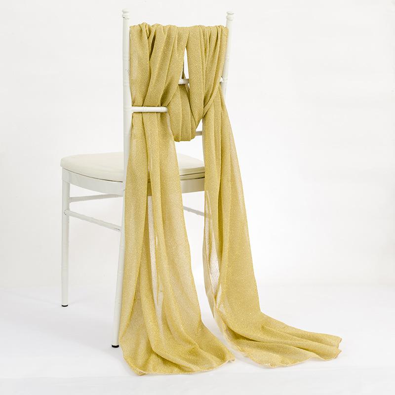 椅子カバー シンプル モダン 北欧風 結婚式 パーティー 宴会 イベント 披露宴 ホテル レストラン ポリエステル シフォン チュール デコレーション 無地 華やか エレガント 滑り止め 耐久性
