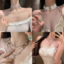 ネックレス レディース 十字架 クロス レトロ ゴシック風 ジルコニア ロングペンダント チョーカー サブカル系 ダーク 甘辛 個性的 カジュアル モード 合金