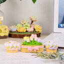 置物 かわいい フラワーポット妖精 サボテン 鉢植え バルーン 花かご フラワーモチーフ 樹脂製 ミニチュア 卓上 デスク 車載 インテリア飾り プレゼント ギ...