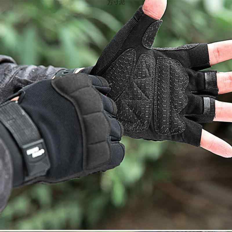 手袋 男女兼用 タクティカル 戦術 指なし ハーフフィンガー ミリタリー 迷彩 アウトドア スポーツ バイ..