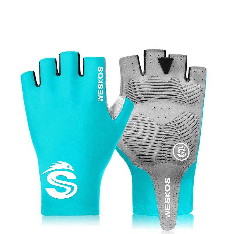 グローブ 男女兼用 指なし ハーフフィンガー 薄手 夏用 サイクリング 自転車 ロードバイク マウンテン..