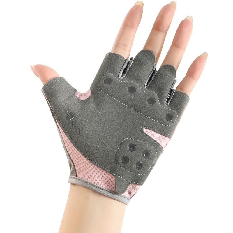 手袋 レディース 指なし フィットネス グローブ 衝撃吸収 滑り止め 耐摩耗 通気性 速乾 UVカット トレ..