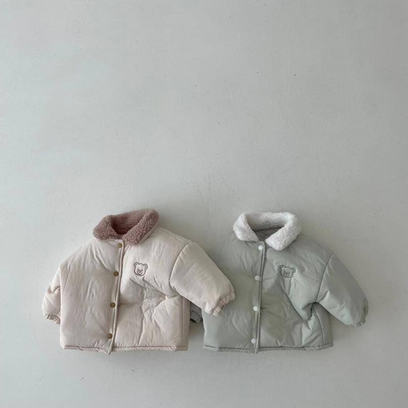 アウター キッズ 男の子 女の子 秋冬 韓国 おしゃれ 裏ボア一体型 厚手 保温 防寒 中綿コート ジャケット 綿 コットン ラウンドネック ミドル丈 ソフトな...