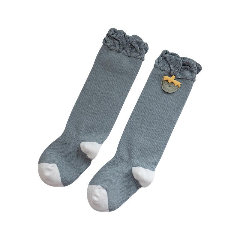 ベビーソックス ベビー 新生児 赤ちゃん用 ニット いちご柄 ニーハイ ロング丈 綿 コットン 厚手 あったか 保温 締め付け感なし 足に優しい 吸湿速乾 かわいい 春 秋 普段使い 通園 お出かけ