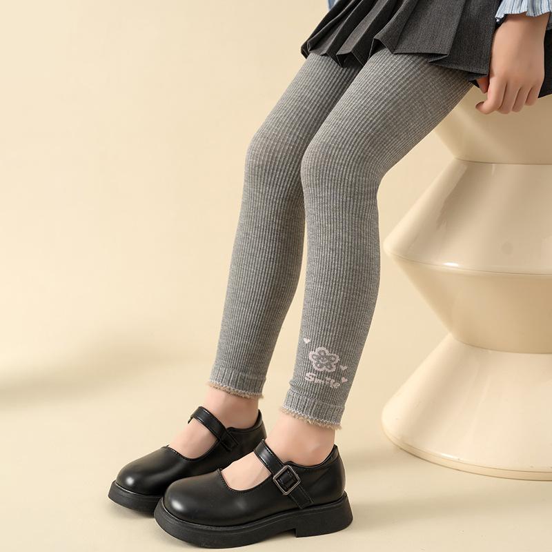 レギンス 女の子 キッズ ベビー 春秋 薄手 ストライプ 縦縞 コットン 綿 通気性 吸汗速乾 スパッツ ロ..