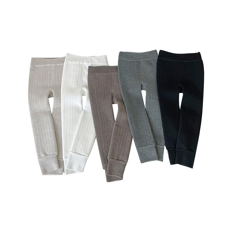 タイツ 女の子 キッズ 女児 ケーブル編み 裏起毛 厚手 綿 コットン 無地 九分丈 あたたかい 防寒 保温 通学 普段使い 肌に優しい レギンス スパッツ 秋冬
