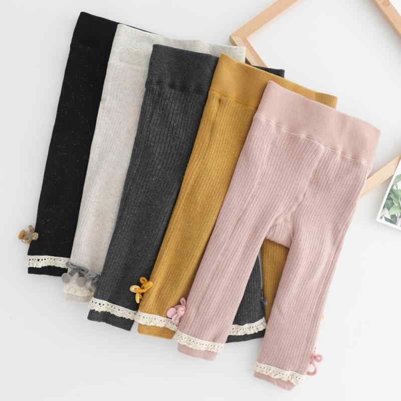 レギンス ベビー 女の子 股開き おむつ対応 お尻ゆったり 冬 厚手 裏起毛 防寒 綿素材 韓国ファッション かわいい ハイウエスト ソフト加工 普段使い お出かけ 無地 花柄