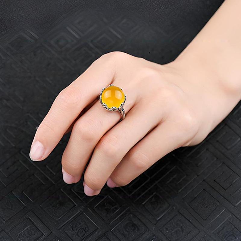 指輪 男女兼用 リング台 琥珀 翡翠 ターコイズ セッティング用 銅製 金メッキ フリーサイズ ゴールド ..